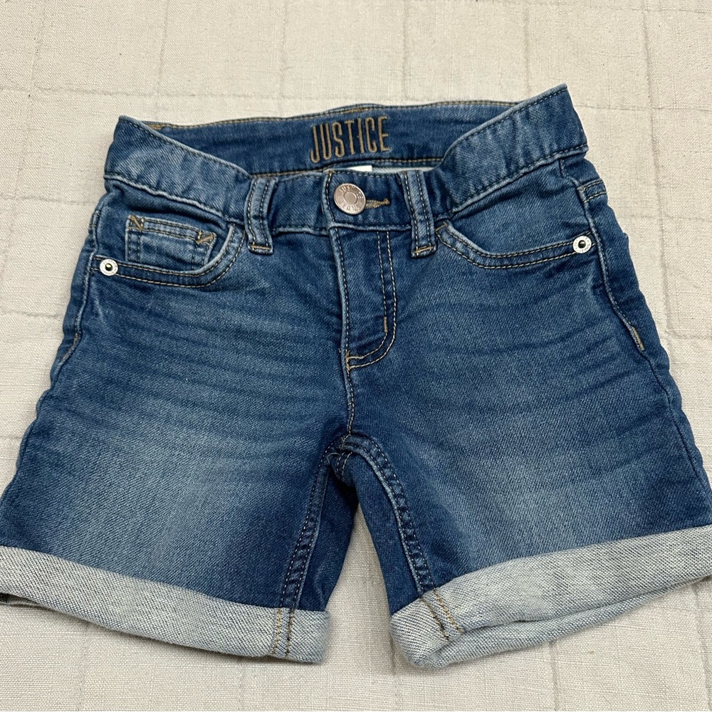 Girls Justice Denim Shorts, size 10 Slim (runs small)